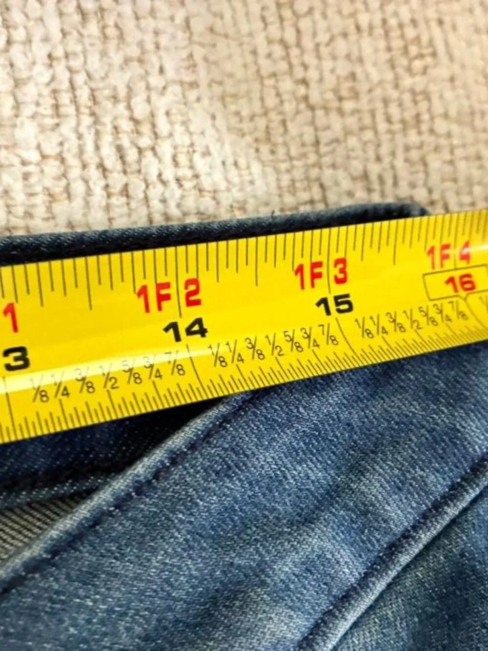 Share Michael Kors Izzy Skinny Jeans Medium Wash Crop Raw High/Low Hem Size 8